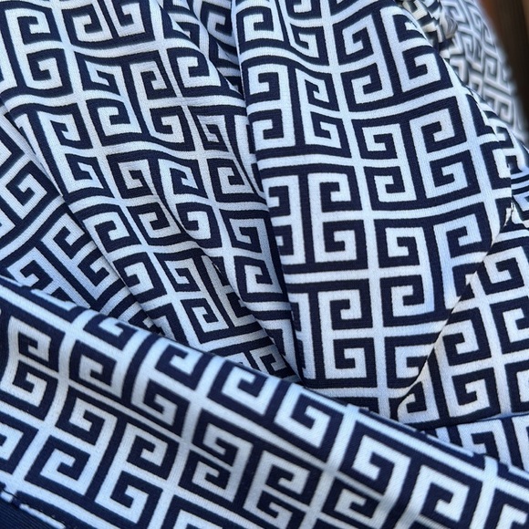 Laundry By Shelly Signal Women's Black/White Patterned Dress Wrap Size XS - Picture 11 of 12